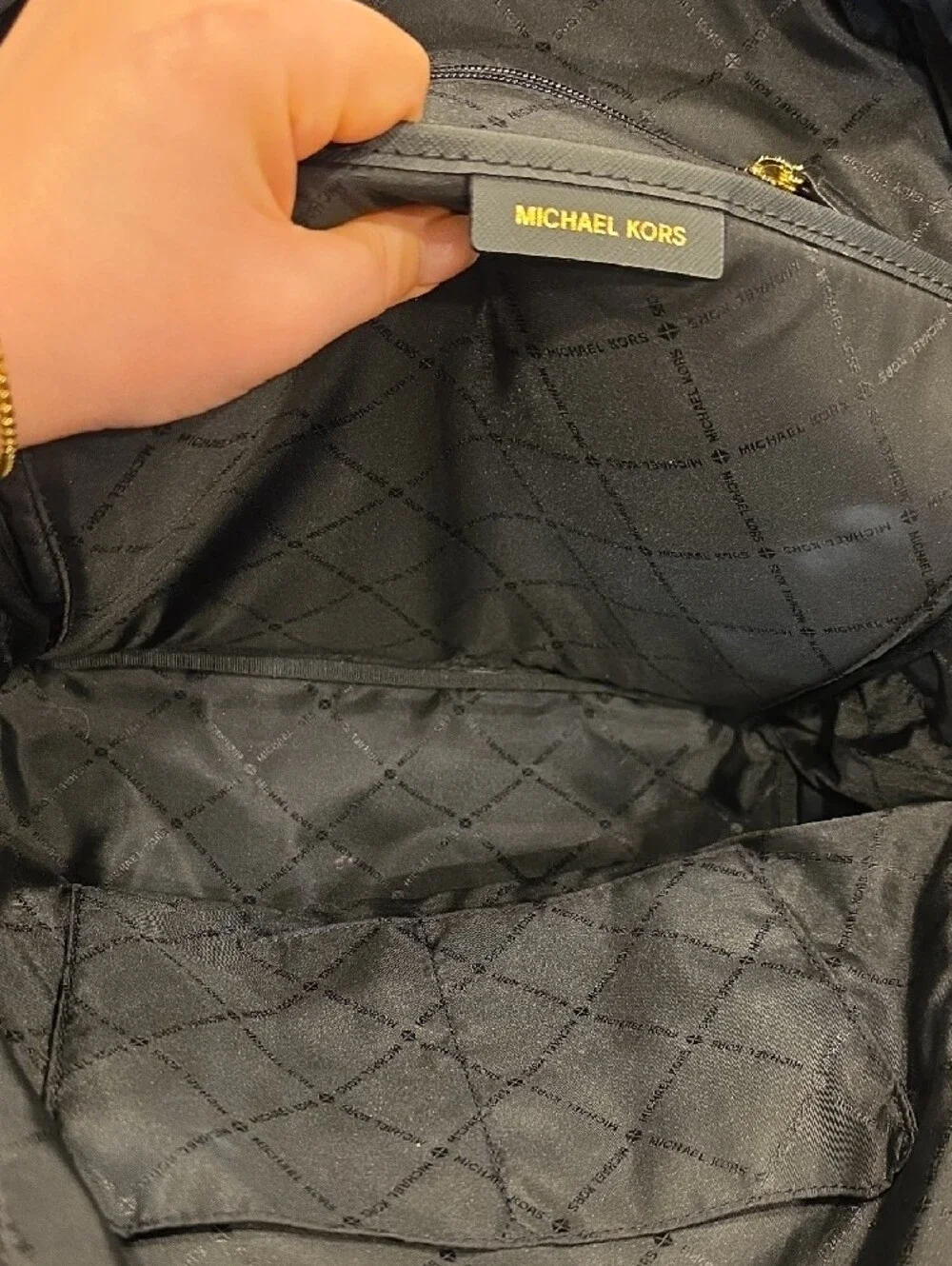 Michael Kors black jacquard